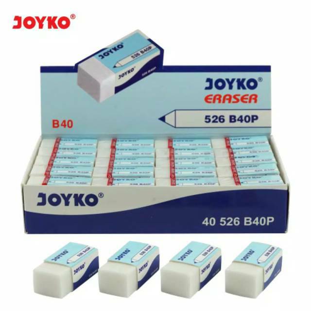 

[Per Pcs] Eraser / Penghapus Pensil Joyko Kecil - Putih & Hitam