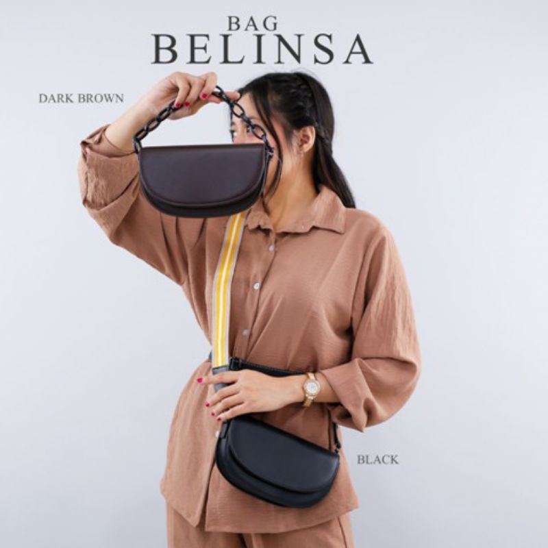 TAS WANITA - TOP HANDLE CHAIN BELINDA PREMIUM - SLINGBAG