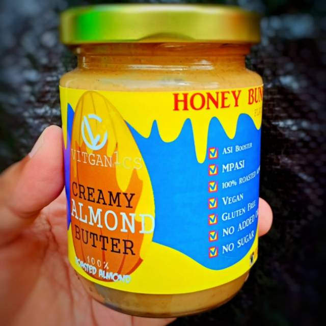 

Vitganics Almond butter | selai almond rasa madu 250gr