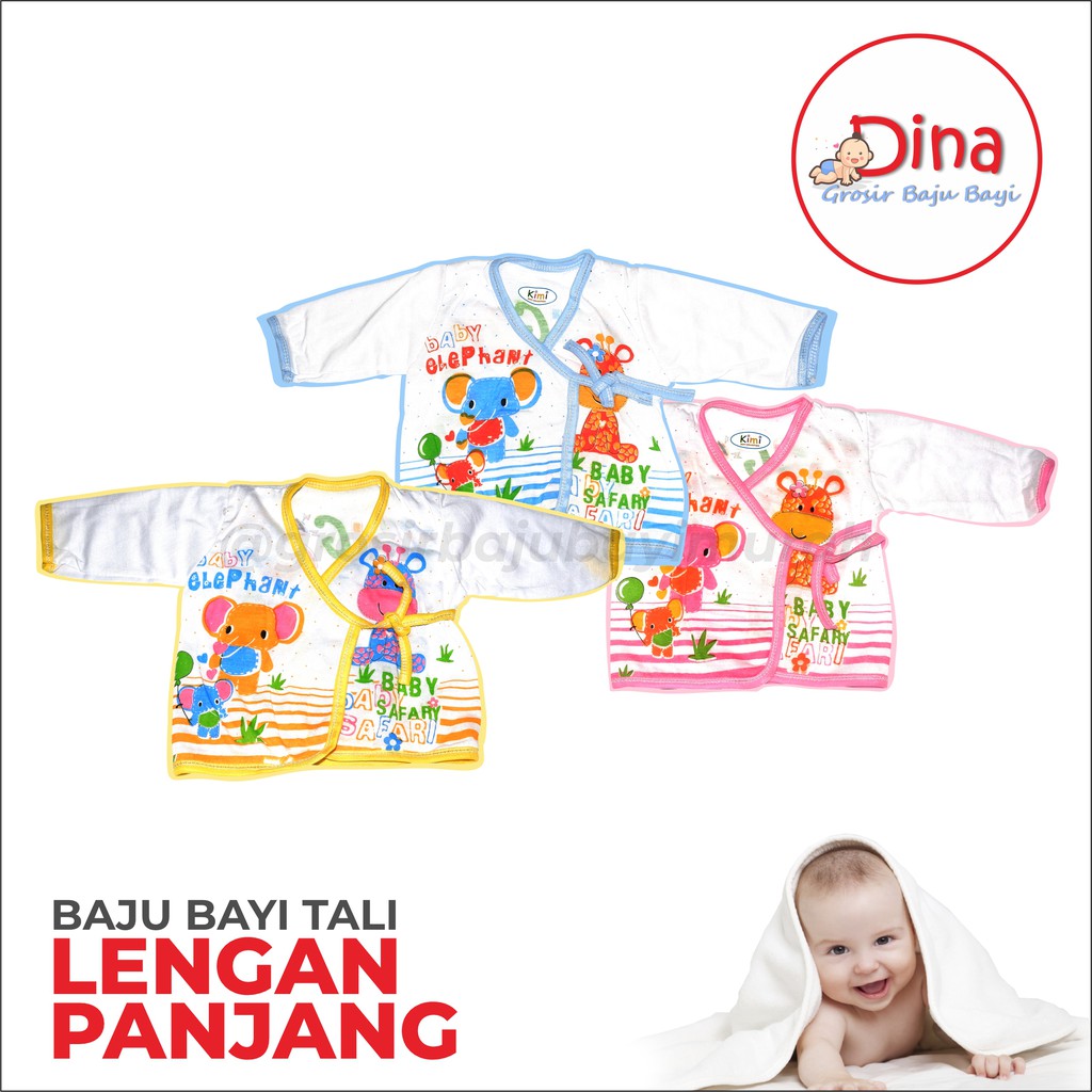 3 PCS baju bayi atasan TALI PANJANG  bayi baru lahir