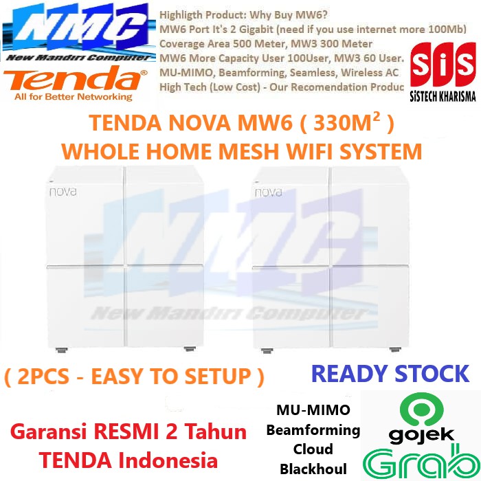 Tenda Nova MW6 - Wireless Whole Home Mesh Tenda Nova MW6 (ISI 2PACK)