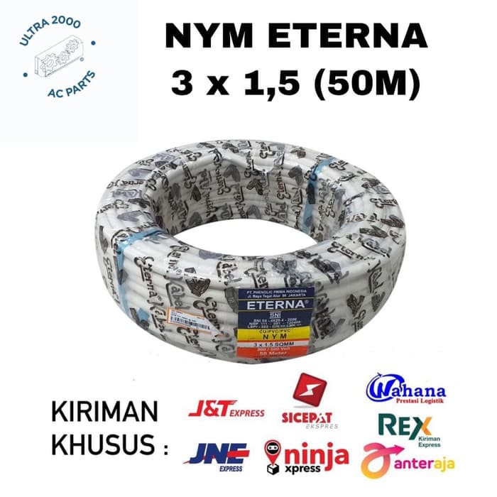 Kabel NYM ETERNA 3 x 15 50M/ETERNA CABLE 3x1.5/NYM ETERNA 3x1.5