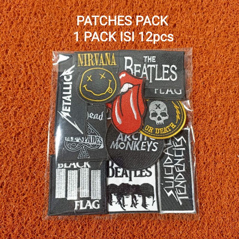 Patch bordir pack / Patchpack isi 12pcs Best Seller