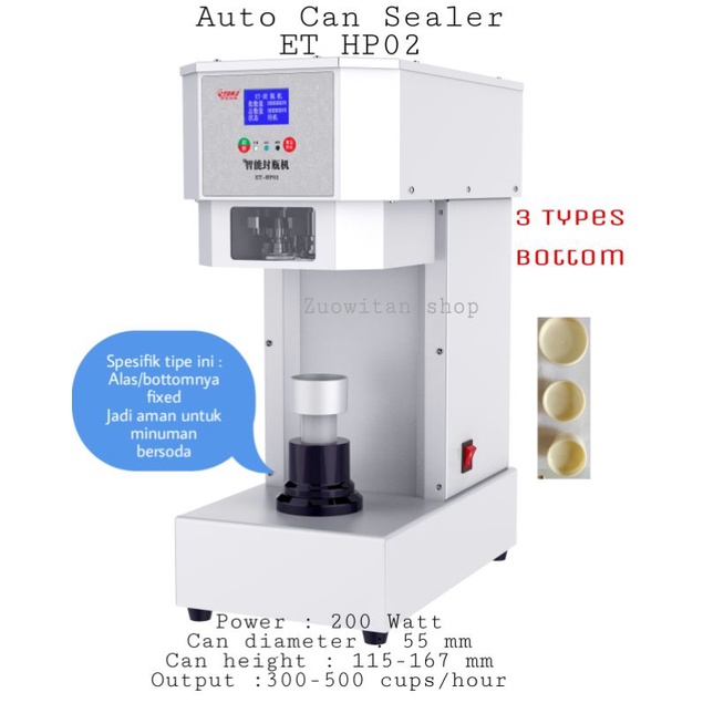Can Sealer Automatic ET HP 02 ,Mesin can Sealing otomatis,mesin penyegel minuman kaleng otomatis