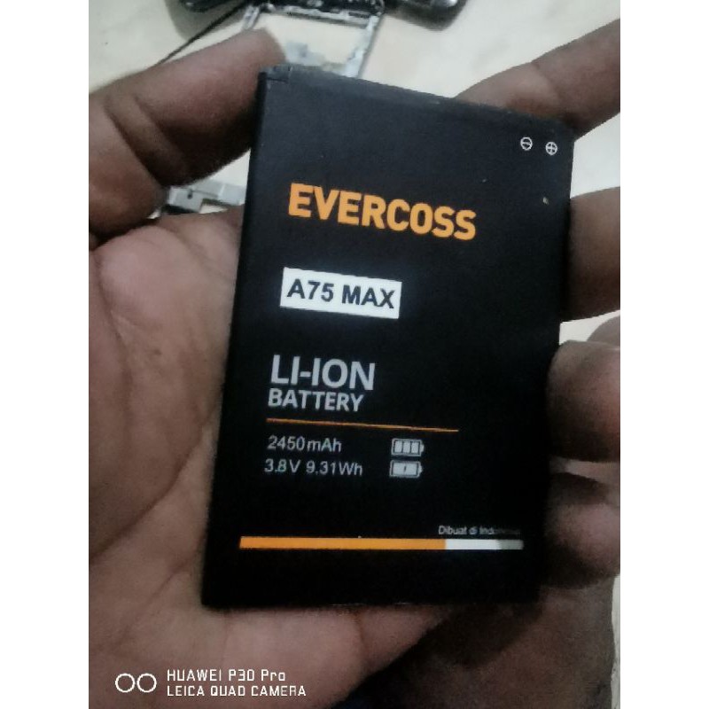 baterai evercoss a75 max ori copotan