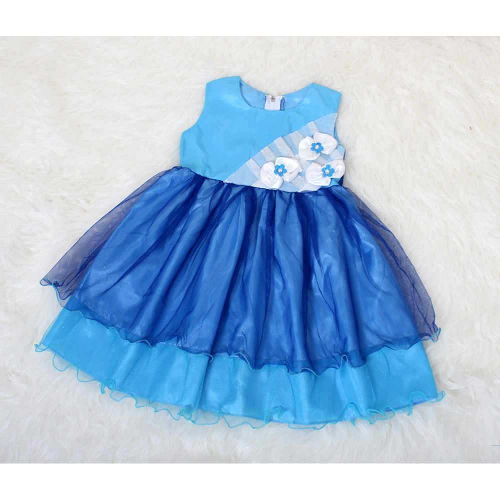 Dress Kids Uthe/Baju Terusan Dress Anak 3tahun/Dress Pesta Motif Bunga/Terusan Midi Mini Dress Anak