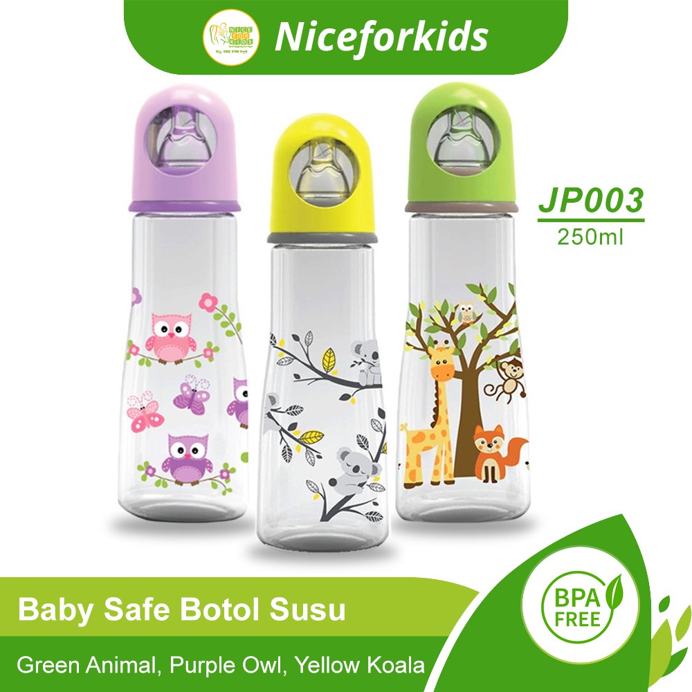 Baby Safe Feeding Bottle Character 250 ml ( JP003 )