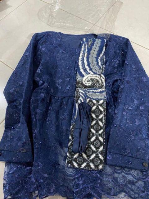 Batik Couple Kebaya Tunangan • Set Kebaya Lamaran • Couple Kemeja Batik Pria