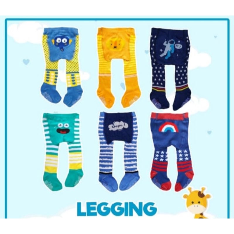 Legging Cotton Rich Gempi Girl legging Kaos kaki Import Bayi 0-6 dan 6-12 month