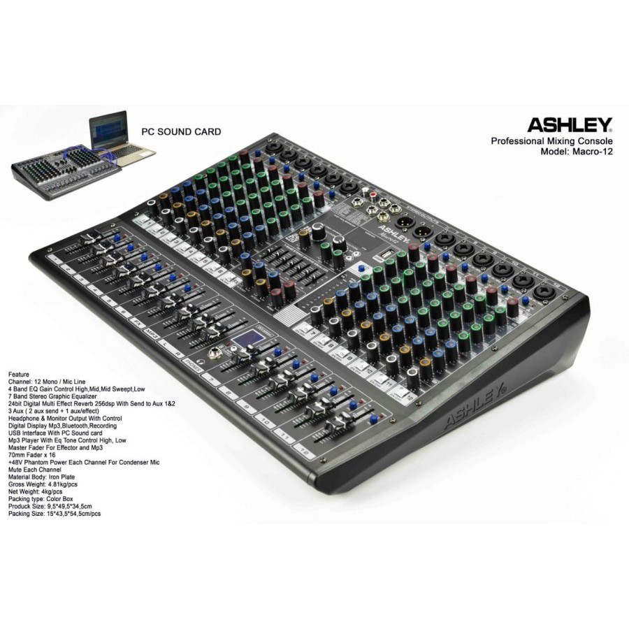 mixer audio ASHLEY MARCO 12
