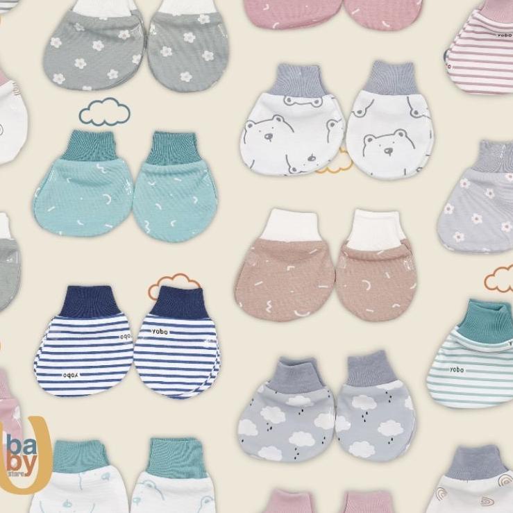 BJO.440646 ▪ [1 Set] Sarung Tangan dan Kaki Bayi Yobo by BabyU