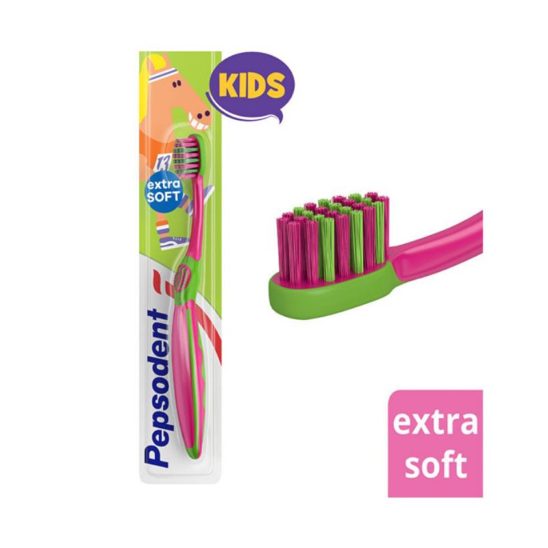 Sikat Gigi Pepsodent Kids extra soft RANDOM