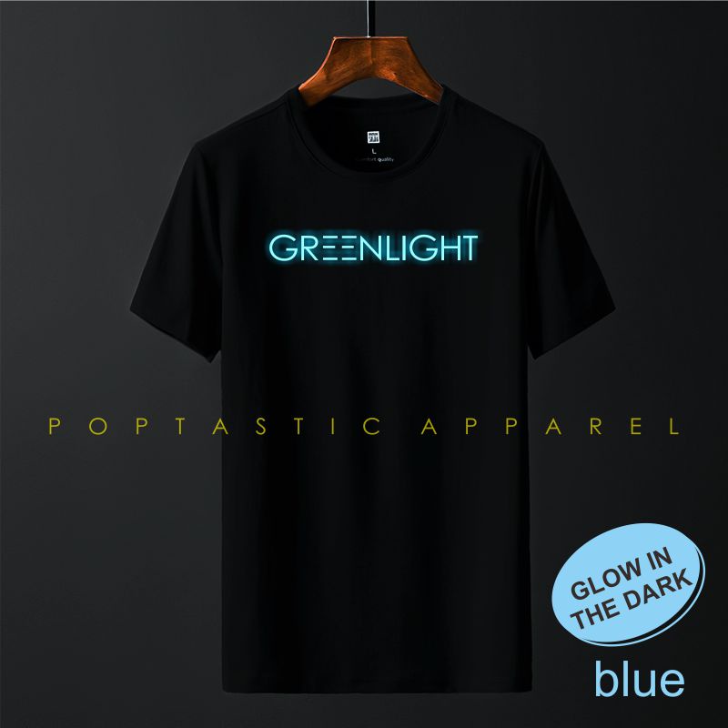 Kaos Distro COWOK CEWEK glow in the dark BIRU