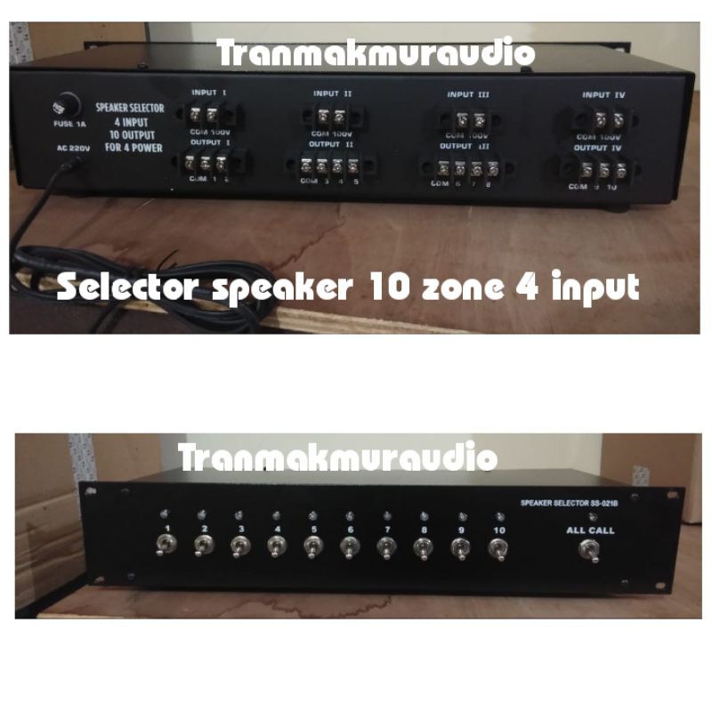 Jual Speaker selector 10ch 4 input toa lokal PA system Shopee Indonesia