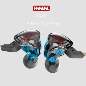 FAAEAL FMS BA+DD Hybrid Earphone Detachable Cable Hifi IEM FAREAL