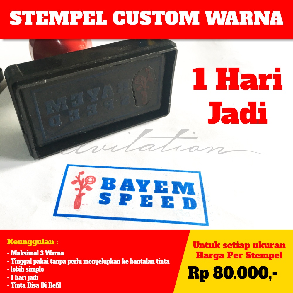 

Stempel Warna Custom 1 hari jadi