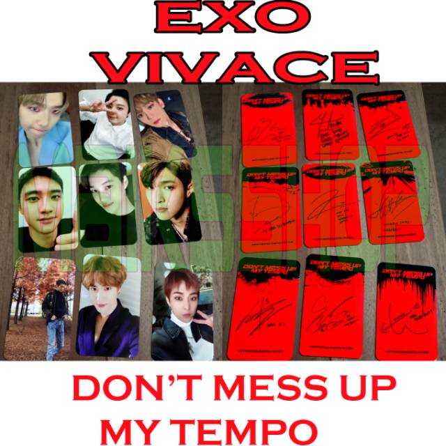 EXO Vivace Dont Mess Up My Tempo Photocard Kpop