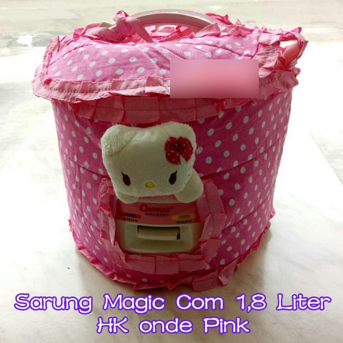 Cover Tutup Sarung  magic com magicom  magiccom karakter Boneka HK Hellokitty Hello Kitty PinK