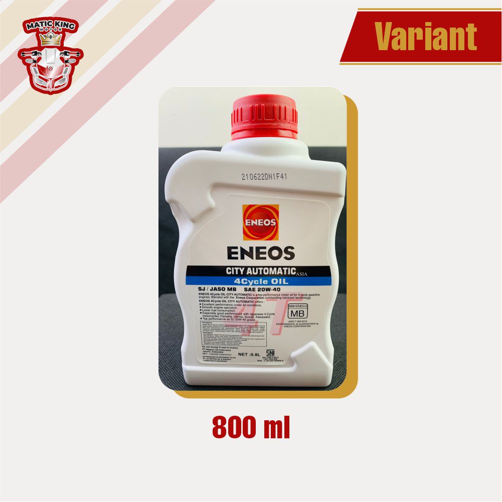 OLI ENEOS MATIC CITY AUTOMATIC ASIA SJ/JASO MB SAE 20W-40 800ML 1 Liter