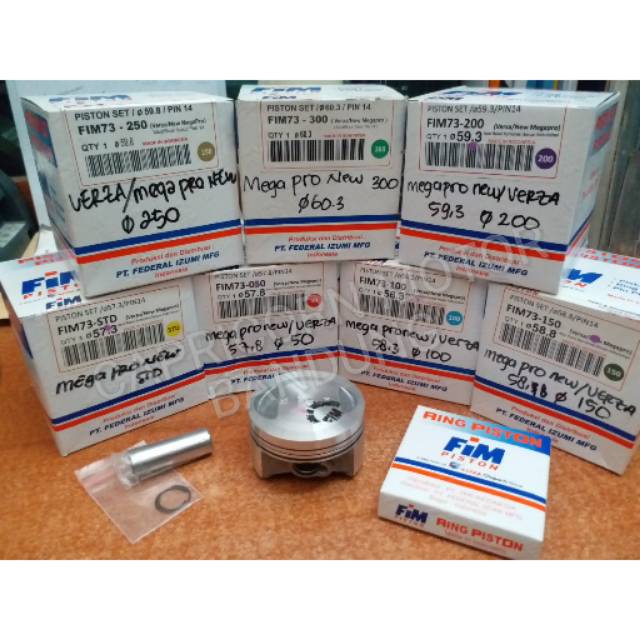 Piston Kit MEGA PRO NEW VERZA CRF 150 FIM IZUMI