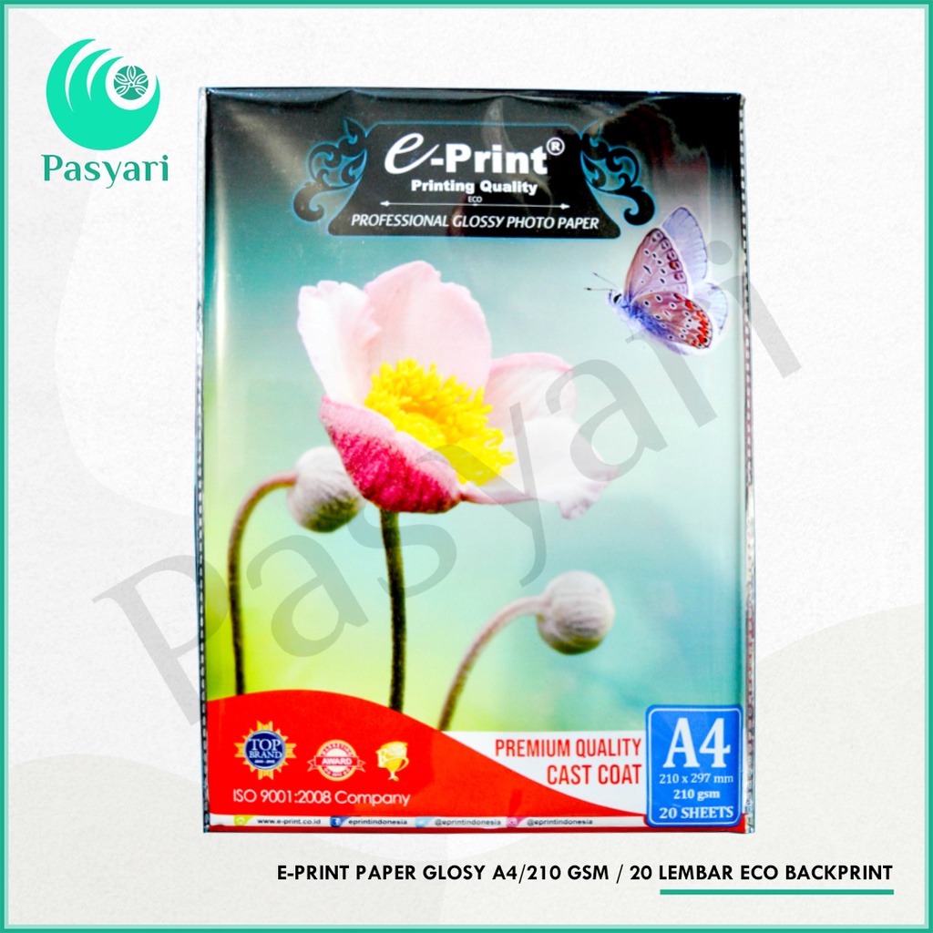 

E-Print Paper Glosy A4/210 Gsm / 20 Lembar Eco Backprint