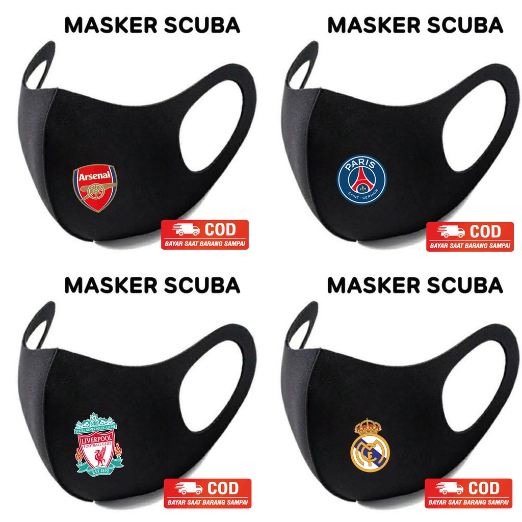 masker logo / masker bola 2 / masker scuba original / masker premium / masker scuba / cod / SGF