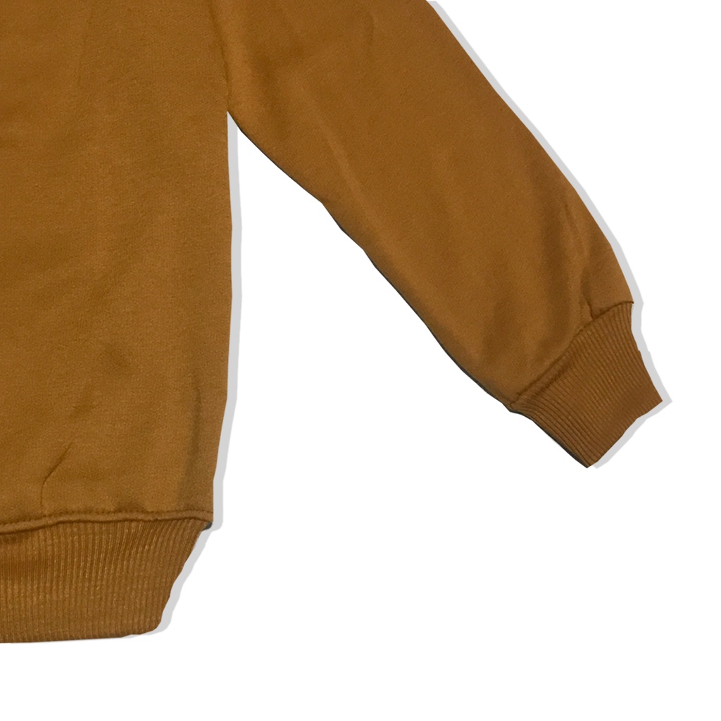 Sweater Crewneck West Camel Font Bordir Simpe Premium