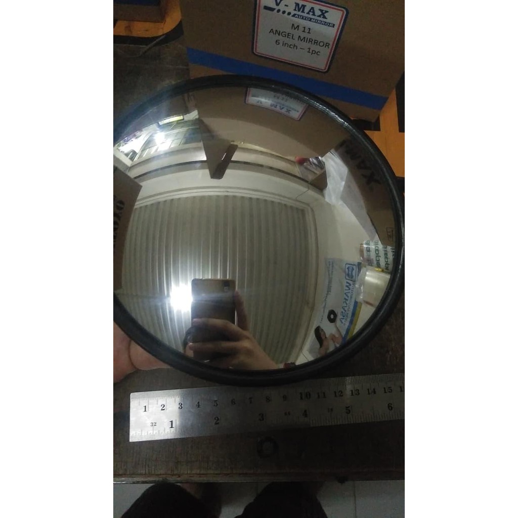  Kaca  Spion  Mirror Bulat Cembung Truk  Mobil Universal 6 6 