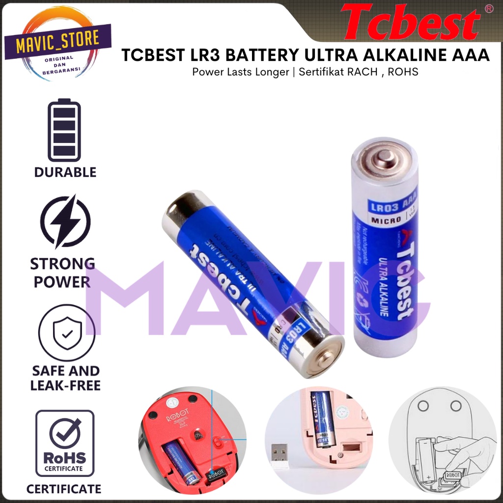 Jual TCBEST Baterai AA / AAA 1.5V Batre Battery Ultra Alkaline Keyboard Mouse Jam Shopee Indonesia