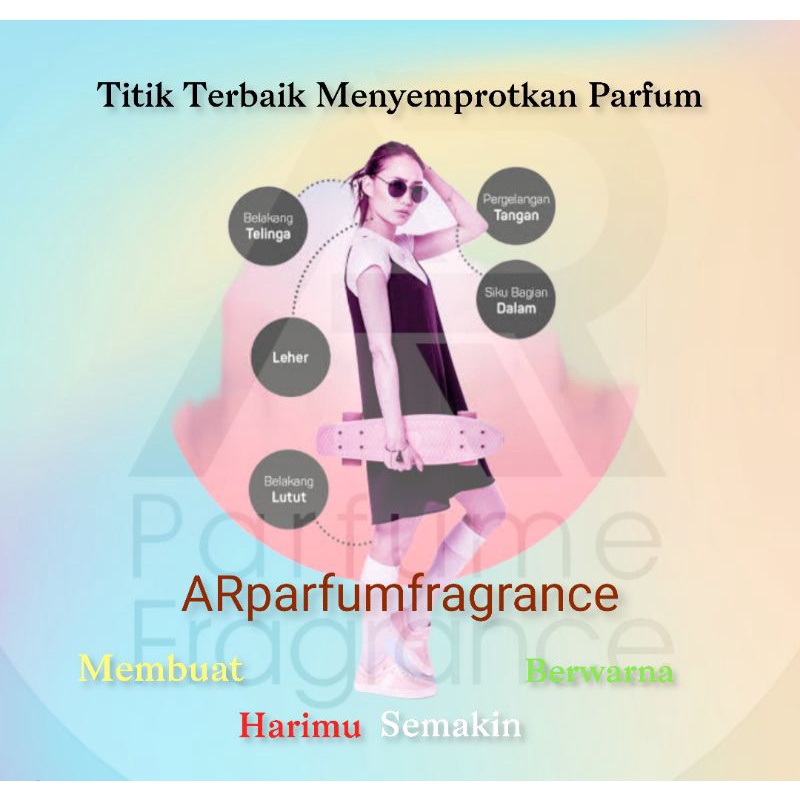 ARparfum - ROMAN WISH - BEST SELLER for WOMAN !! 99% Aroma Original,Lembut dan Tahan lama