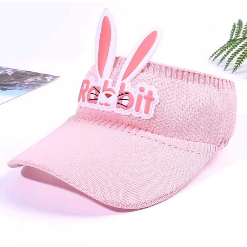 Topi Anak Motif Rabbit / Topi Anak Karakter / Topi Anak Kelinci / Topi Golf Senam Import