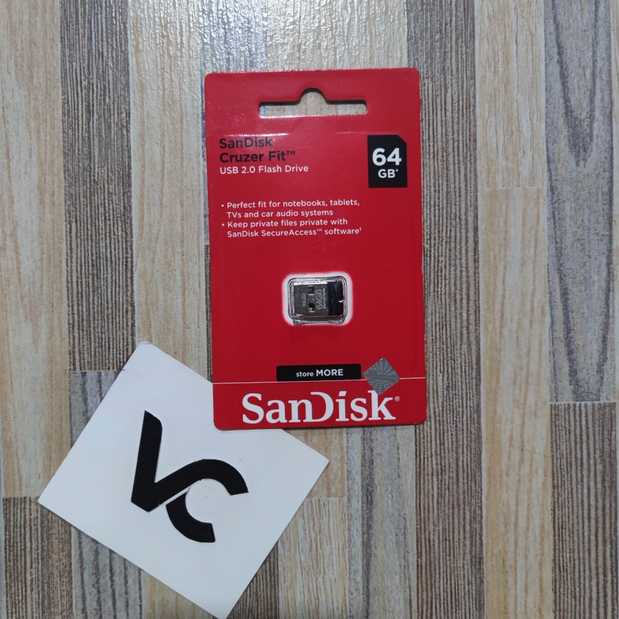 SANDISK FLASHDISK 64GB CRUZER FIT CZ33 MINI USB FLASH DISK 64 GB CZ 33