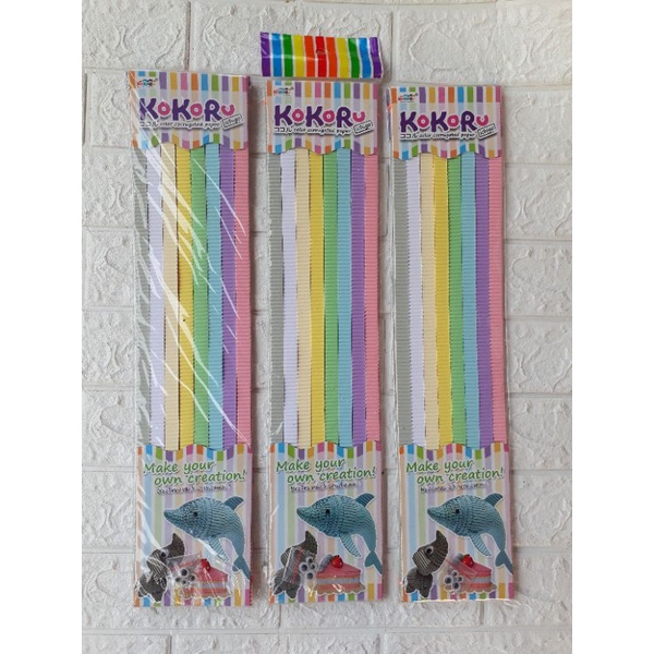 

KOKORU Color Corrugated Paper Kertas Bergelombang Ichigo Mainan Kreasi Anak
