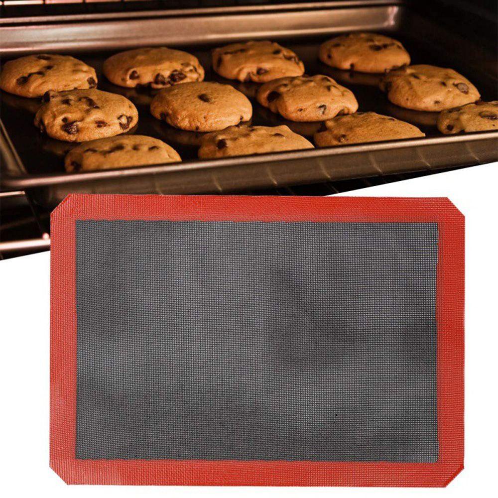 [Elegan] Baking Mat Aksesoris Biskuit Bakeware Dapur Silikon Alat Masak Anti Lengket