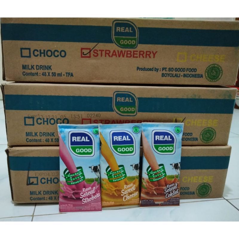 

Susu Realgood bantal 50ml 1 Dus isi 60pcs
