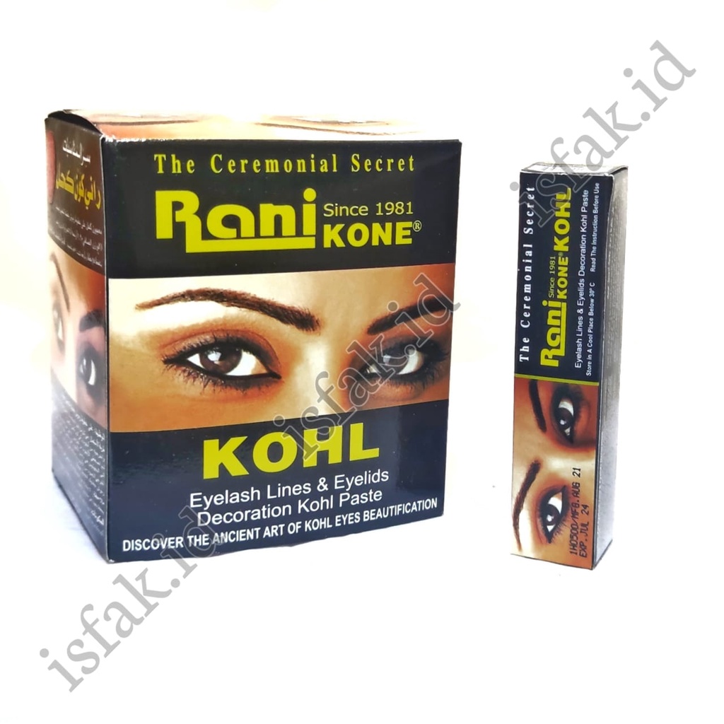 Rani Kone Kohl Celak Mata Arab Original Sipat Mata Rani Eyelash Lines Dan Eyelids Decoration KOHL Kone