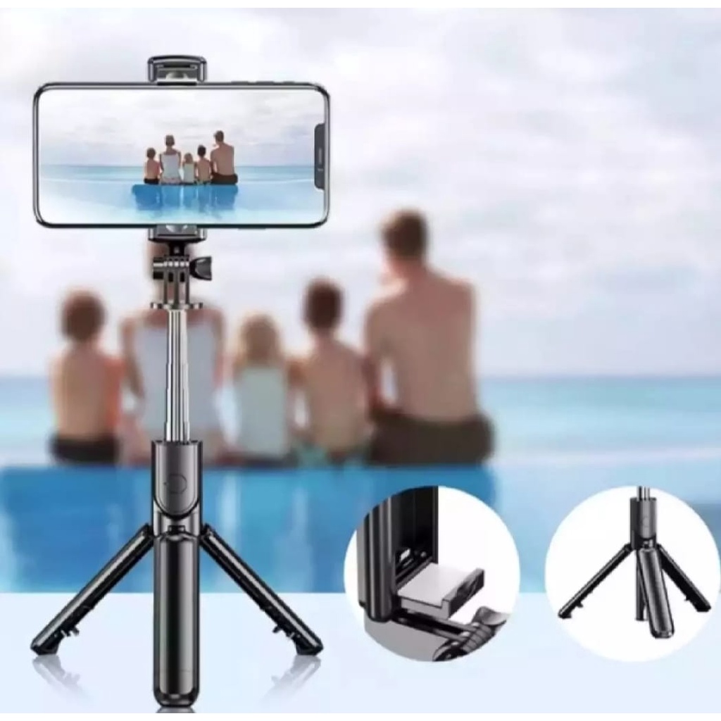 TRIPOD TONGSIS 3 IN 1 S03 SELFIE STICK INTEGRATED TRIPOD/ TONGSIS/ REMOTE BLUETOOTH/LIVE STREAM SELFIE STICK-TRIPOD HP&amp;CAMERA