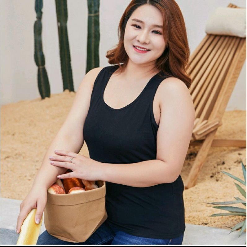Image of Singlet Wanita XXL  #Tanktop Wanita Tali Lebar Jumbo#Promo #2