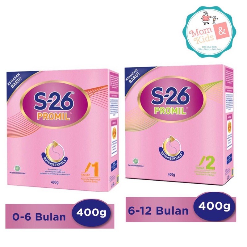 S26 Promil Tahap 1 / Promil 2 regular  Box 400 gr