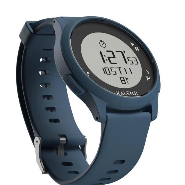 Jam Tangan Lari Pria Wanita ATW100 RUNNING STOPWATCH BLUE