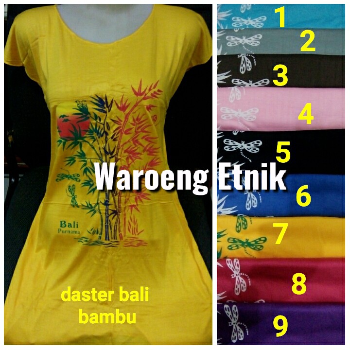 Hot Deal           DASTER MIDI BALI BAJU TIDUR CEWEK - BAMBU           Terbaru
