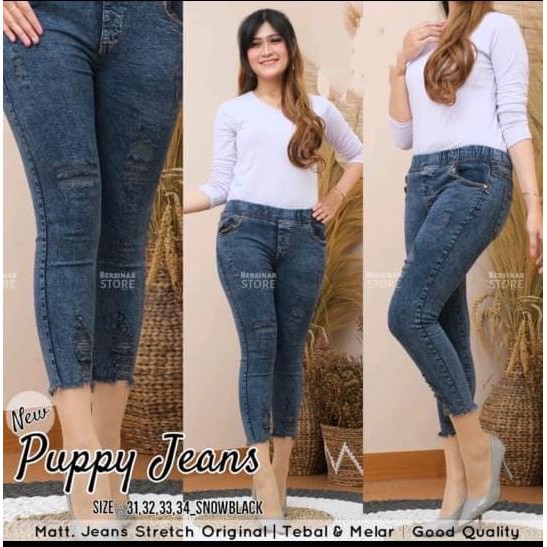 KHAYSA JEANS JEGGING JEANS 7/9 RIPPED // VQ JEANS LEGGING