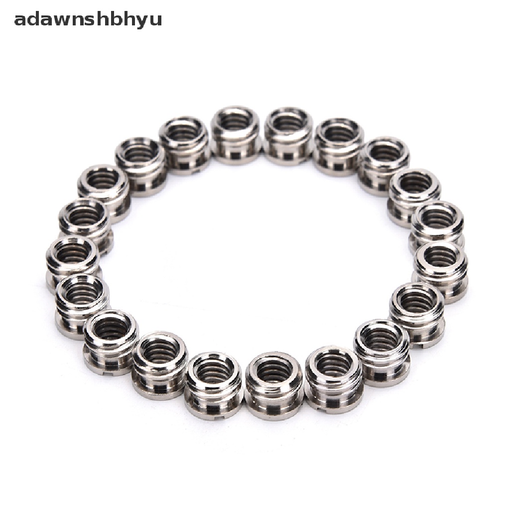 Sekrup Adapter Konversi Bushing adawnshbhyu 1Pack (10PCS) SR10 3per8 &quot;-16 Ke 1.4&quot; -20 Reducer Bushing
