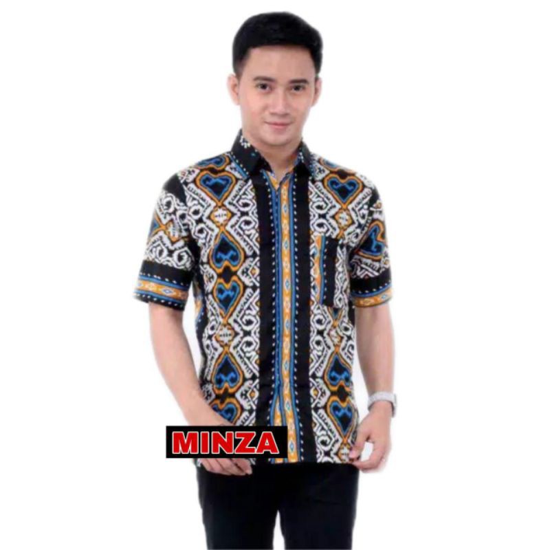 HRB026 Kenongo Hem Kemeja Batik Pria Katun Primis Premium Halus M L XL XXL