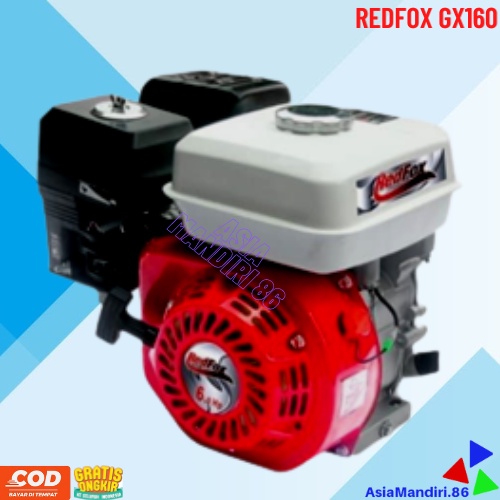 Mesin Penggerak / Mesin Parut Kelapa / Kompresor merk Redfox GX 160 / REDFOX GASOLINE ENGINE GX 160