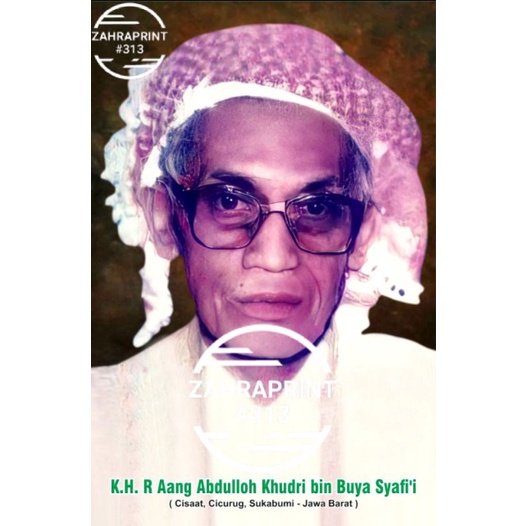 

Poster Ajengan Photo Foto KH Aang Abdulloh Khudri bin Buya Syafii # Laminating