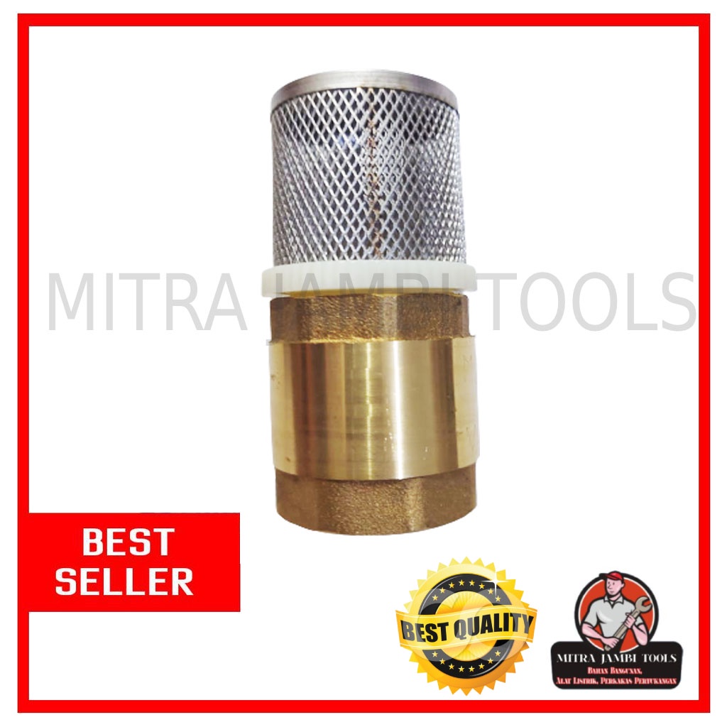 SARINGAN AIR SUMUR FOOT KLEP KUNINGAN