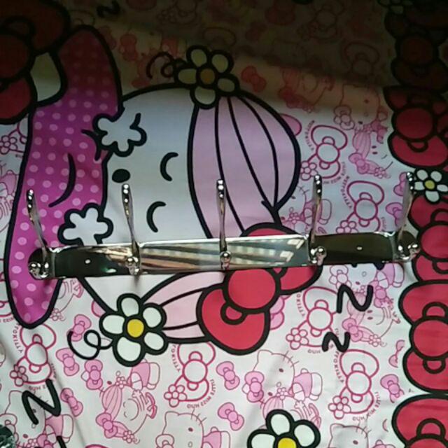 Gantungan Baju / Kapstok 5 Kait Stainless Tebal 45cm