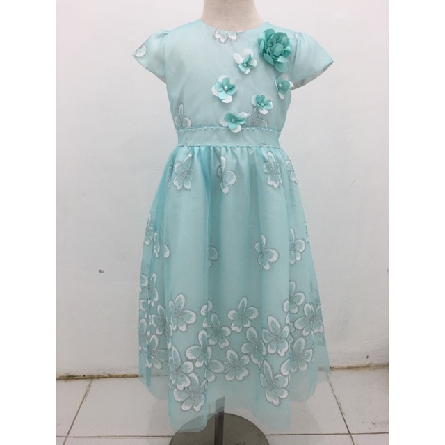 Baju dress pesta ulang tahun anak utk umur 4-10th
