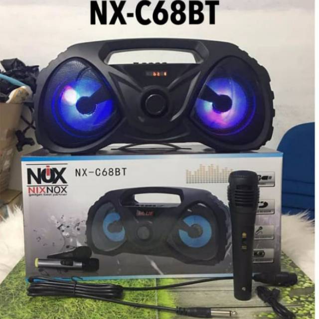 NX-C68BT BLUETOOTH SPEAKER WITH MIC FOR ALL TIPE HP